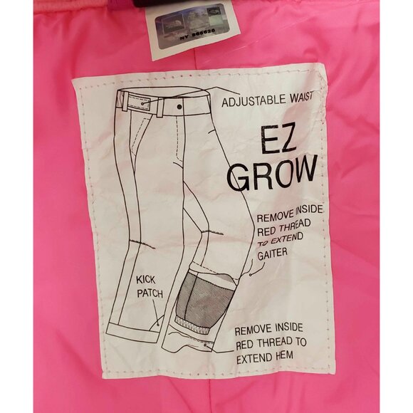 The North Face TNF Girls EZ GROW Pink Hyvent Insulated  Ski Snow Pants XS - Picture 9 of 9